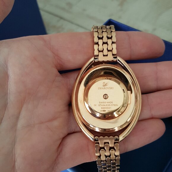 Swarovski Crystalline Oval Rose Gold Watch - Picture 8 of 16